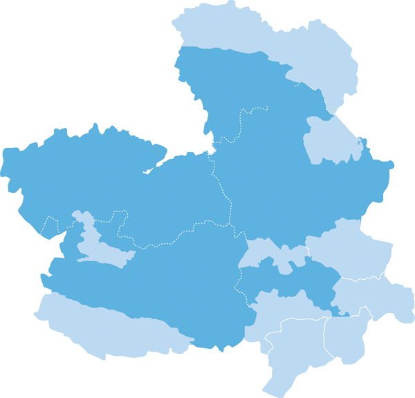 Imagen del mapa general de destinos